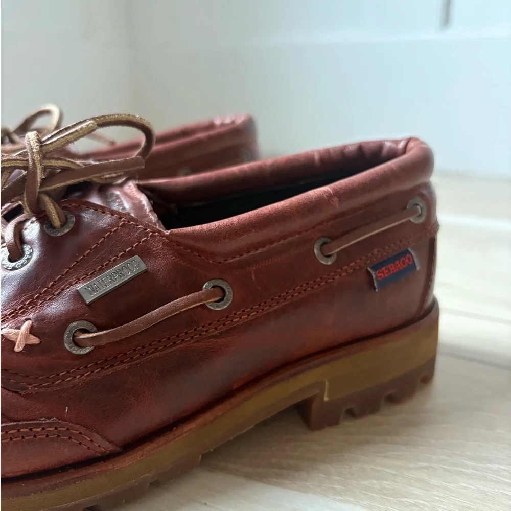Classic Women’s Boat Shoes in Brown Leather Sebago - Picture 3 of 4